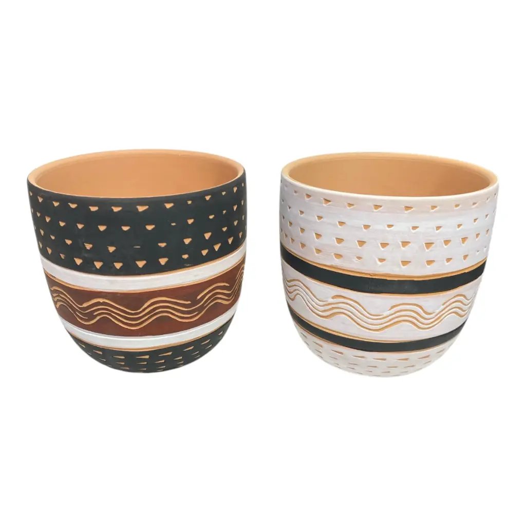 MACETA CERAMICA 2 MODELOS 14X13CM