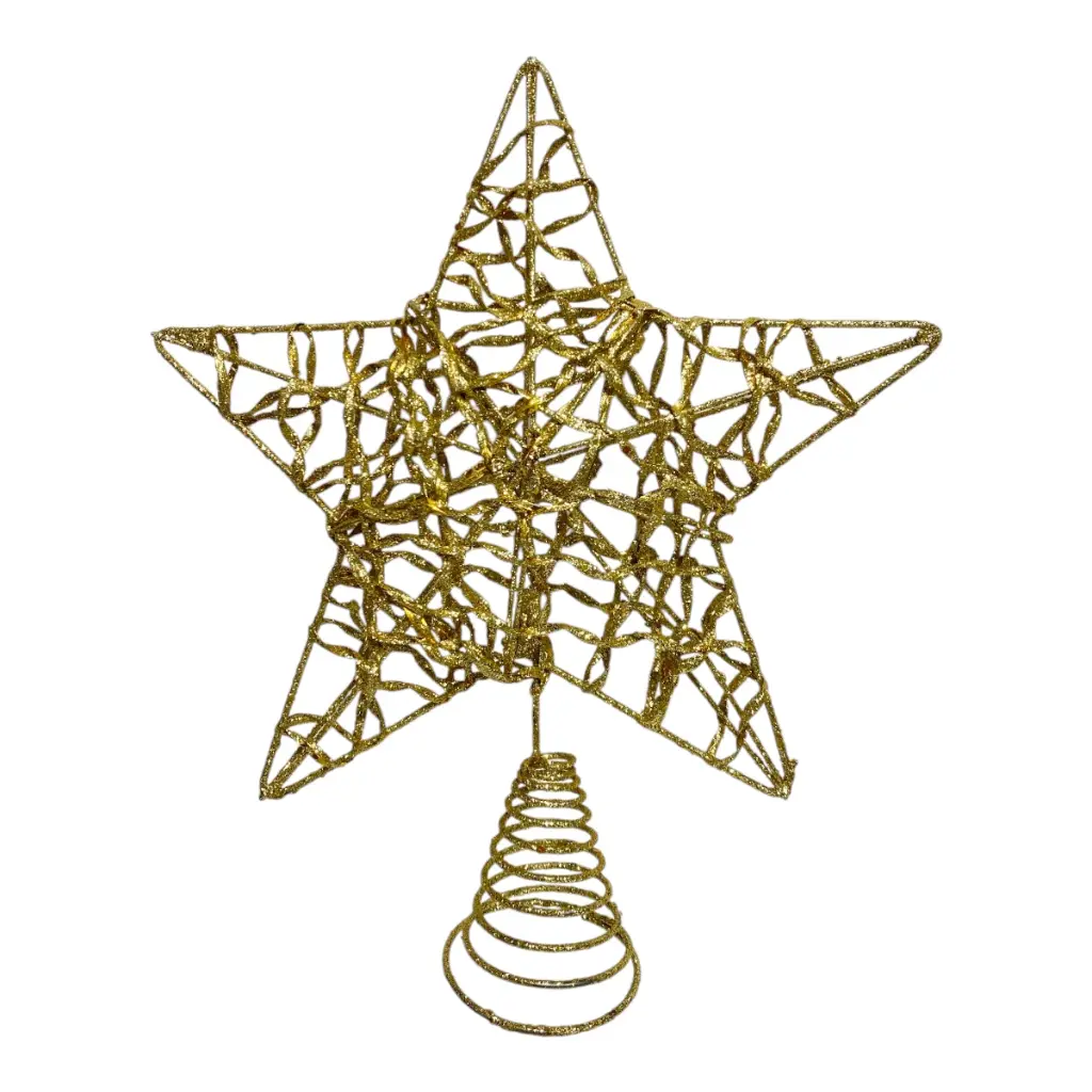 ESTRELLA DORADA METAL 23X5X27CM