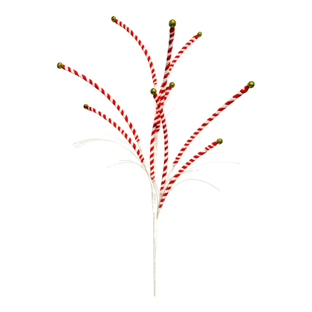 RAMA CARAMELO ROJO/BLANCO 85CM