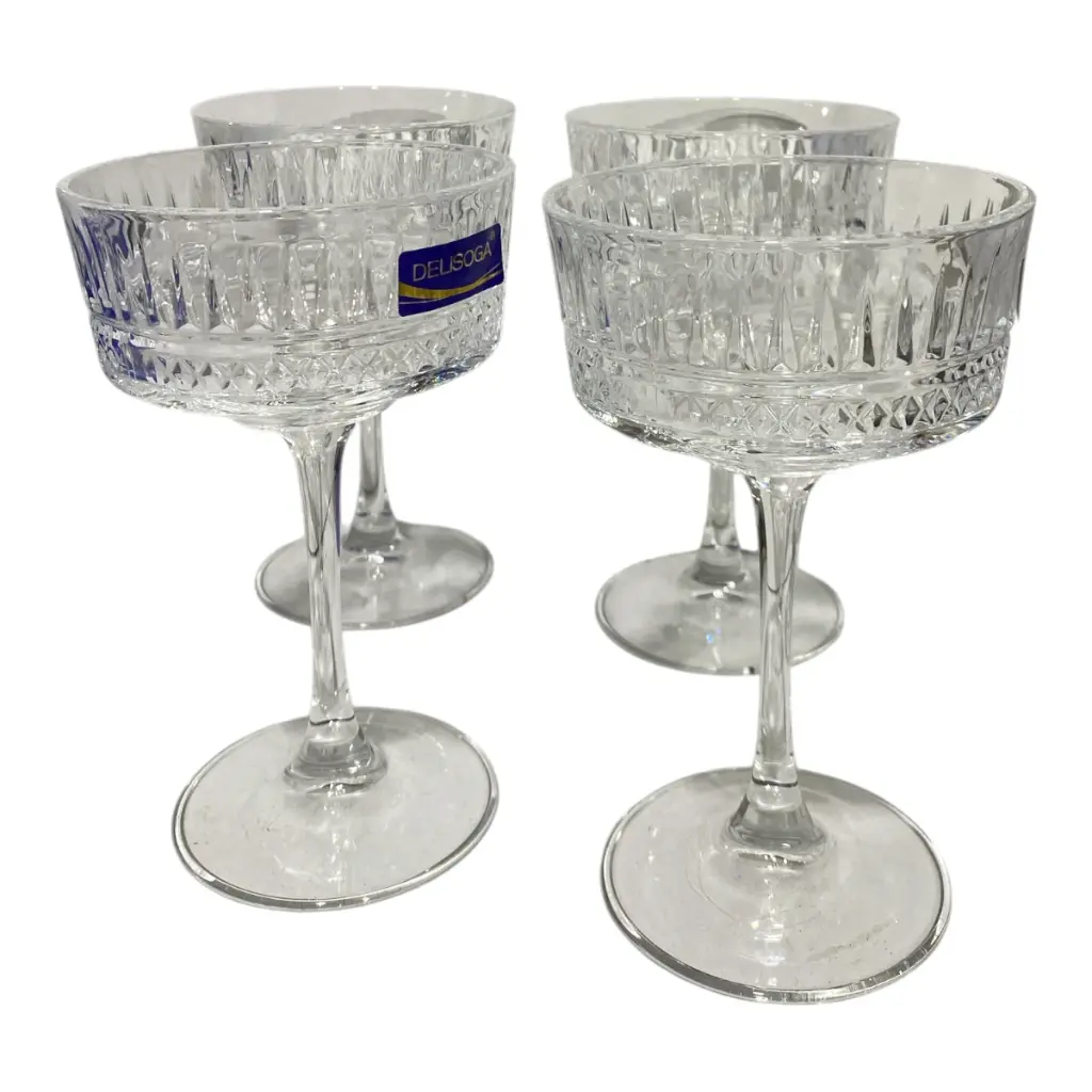 COPA COCTEL VIDRIO TRANSPARENTE SETX4PZS. 