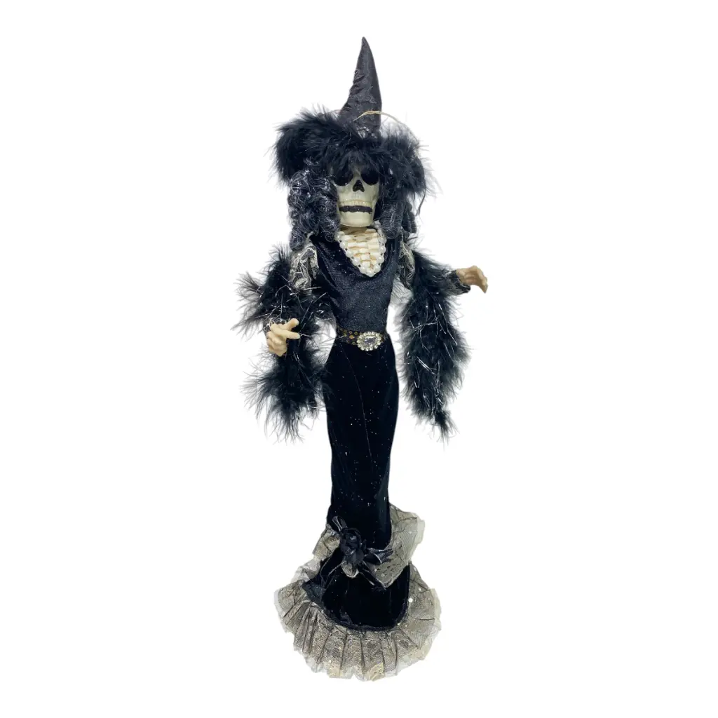 BRUJA CATRINA NEGRA 24X15X64CM