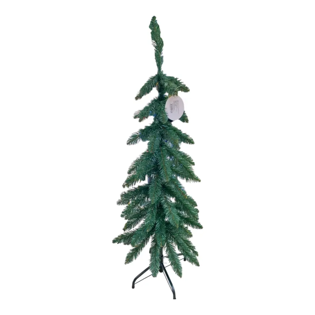 ARBOL DE NAVIDAD TRADICIONAL PUNTA FORMA PLUMA 120CM 0706