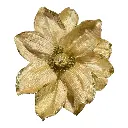 FLOR NAVIDEÑA MAGNOLIA DORADA 22CM