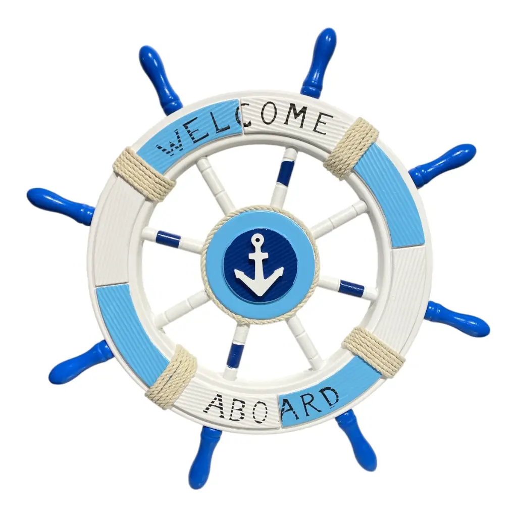 TIMON GRANDE DE BARCO MADERA 63X4X63CM