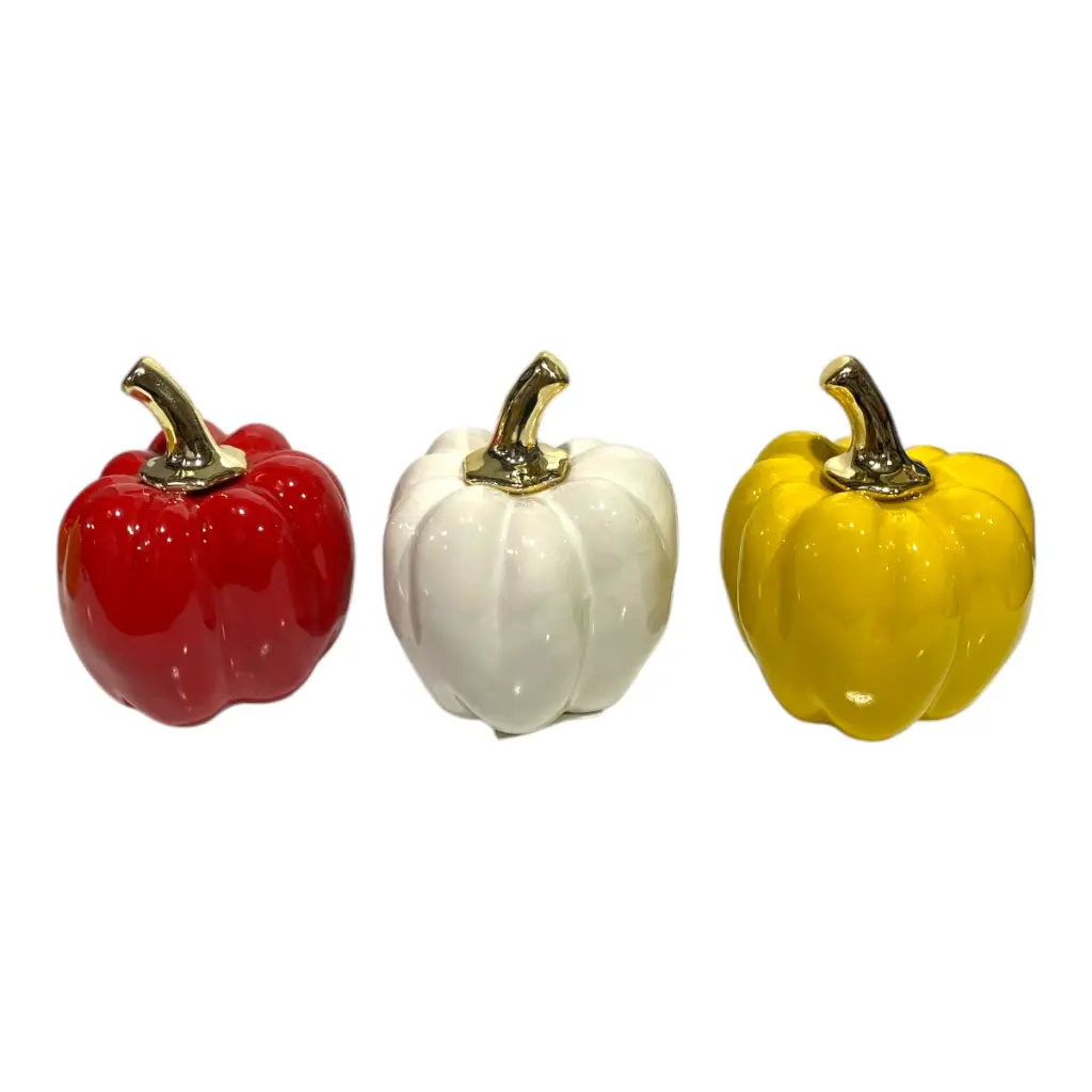 PIMIENTO DE PORCELANA COLORES SURTIDOS C/U 8X8X9CM