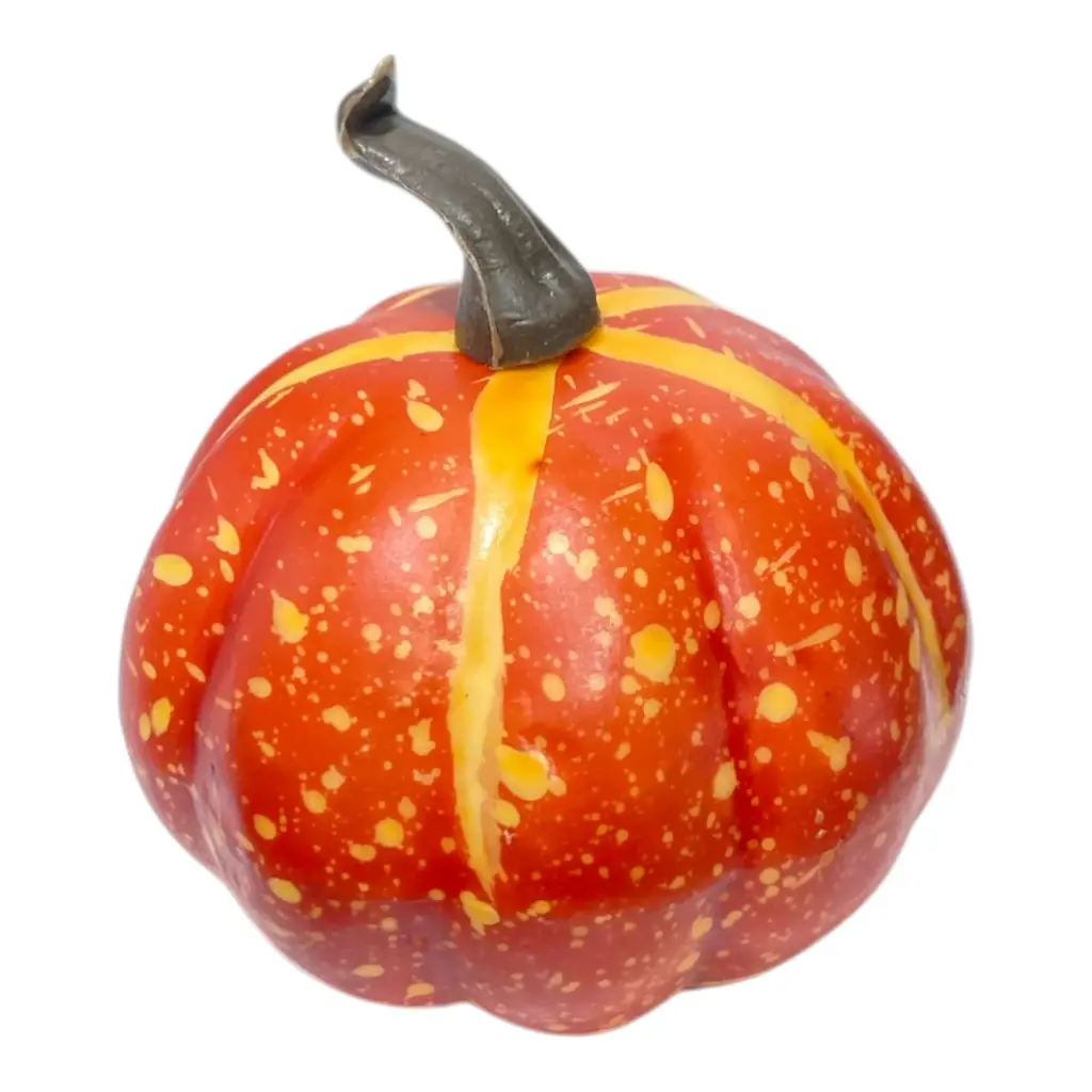 CALABAZA DE PLASTICO FOAM PEQUEÑA 6.5X6.5X7.5CM