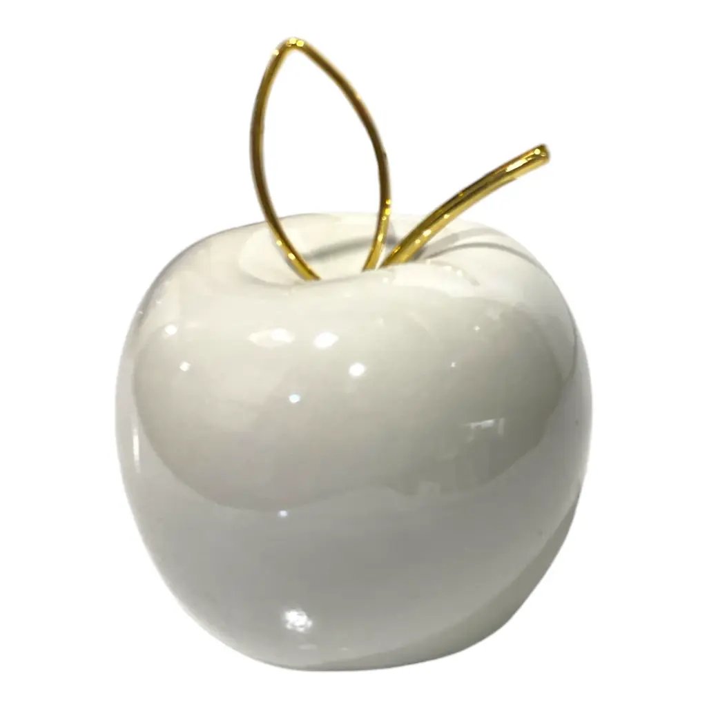 MANZANA DECOR DE PORCELANA 8X8X9CM