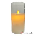 VELA LED CON CANDELABRO, A PILAS 3A"X3. 8X15CM