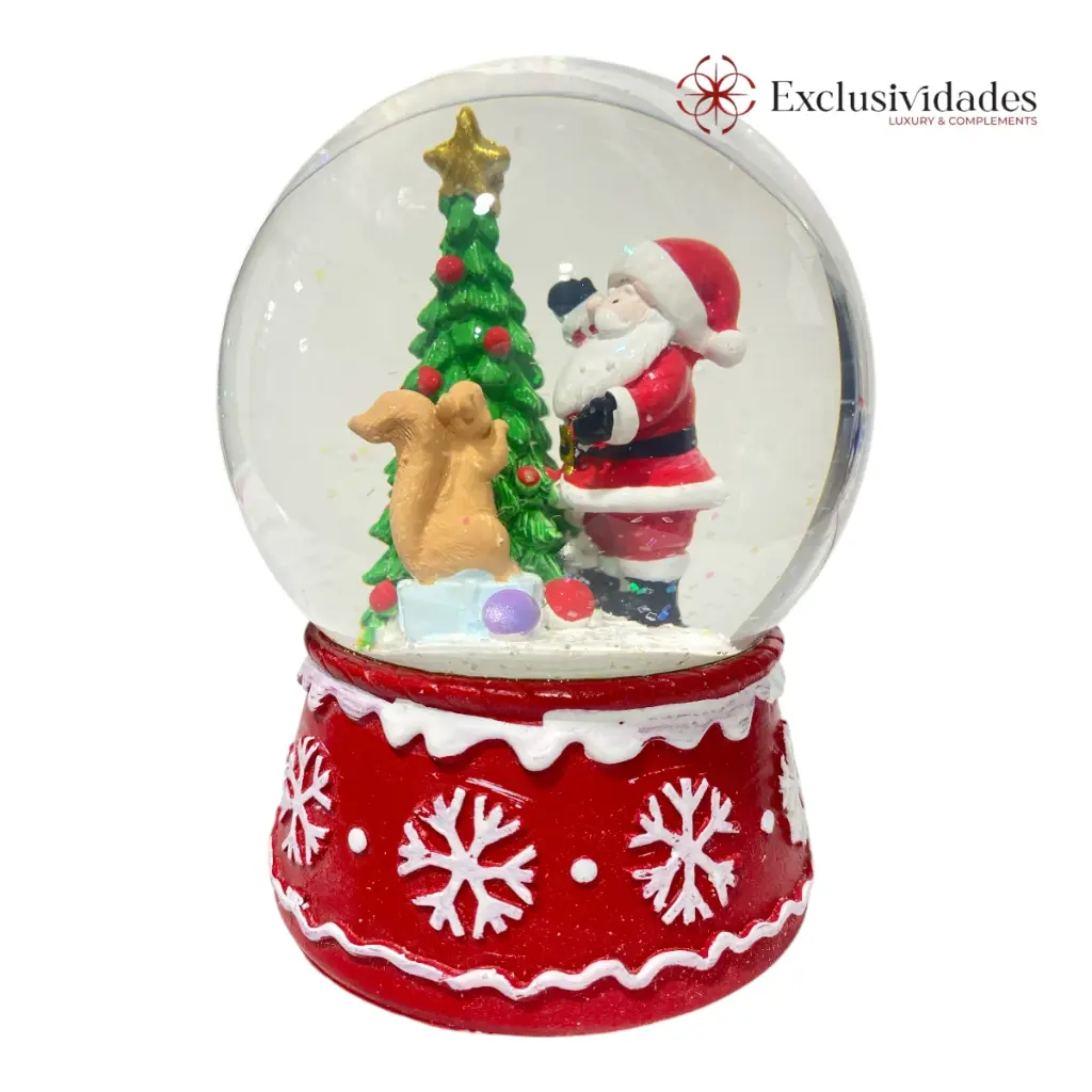 ESFERA DE AGUA CRISTAL/POLIRESINA REF:ES26645 10X13CM. MUSICAL A CUERDA