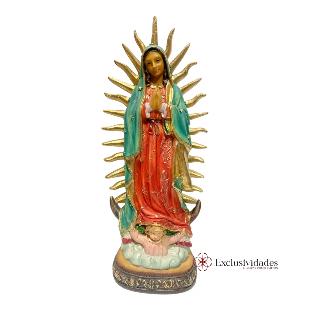 VIRGEN DE GUADALUPE POLIRESINA 13X7X30CM