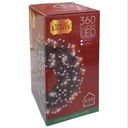 LUCES NAVIDEÑAS LED BLANCA 18MTS 360L. CONECTOR SENCILLO GLD-360W/032124