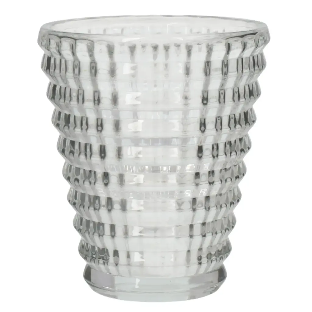 FLORERO CONICO DE VIDRIO REF:ES27769 8X10CM