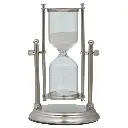 RELOJ DE ARENA PLATEADO METAL/VIDRIO REF:ES28280 11X19CM