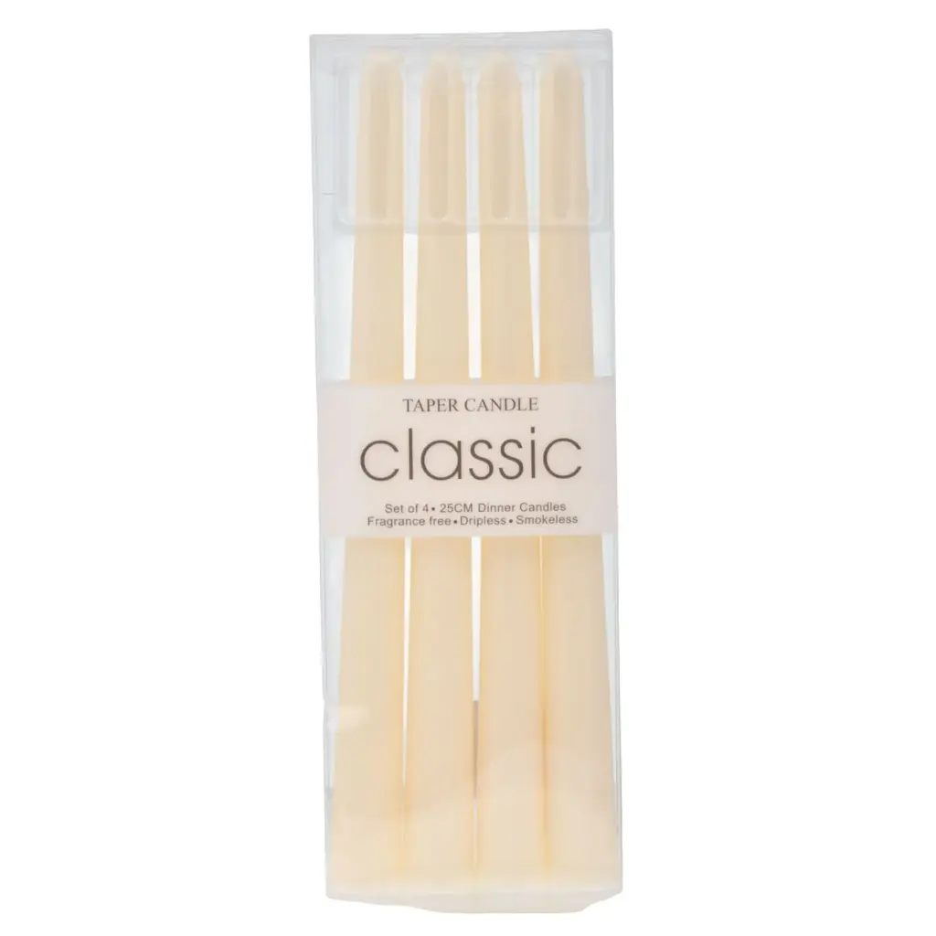 VELA BEIGE REF:ES28023 25CM C/U