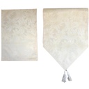 CAMINO DE MESA NAVIDEÑO PONSETIA BEIGE 33X180CM 