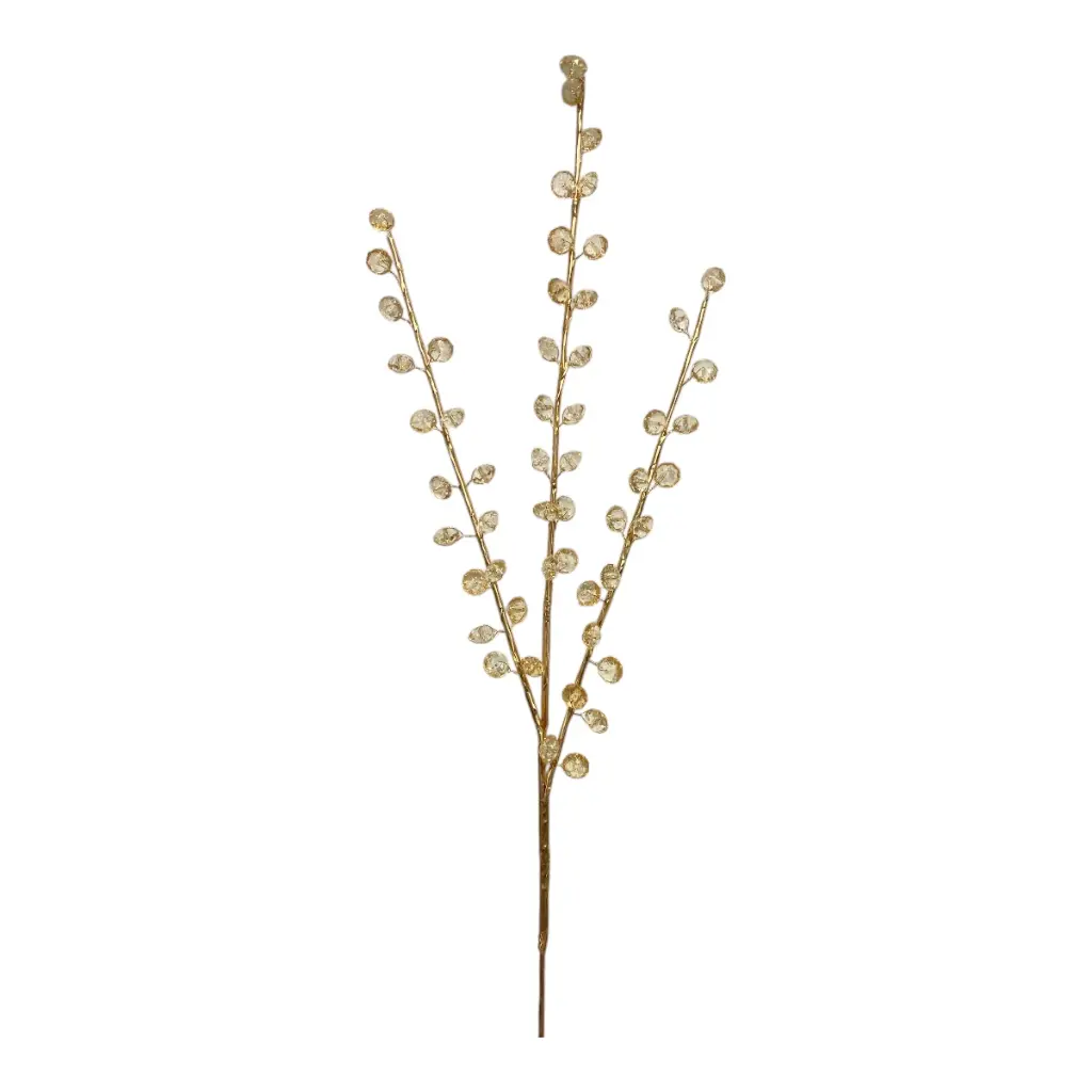 RAMA CRISTALES ACRILICOS CHAMPAGNE 70CM 