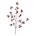 RAMA CRISTALES ACRILICOS ROJO 75CM