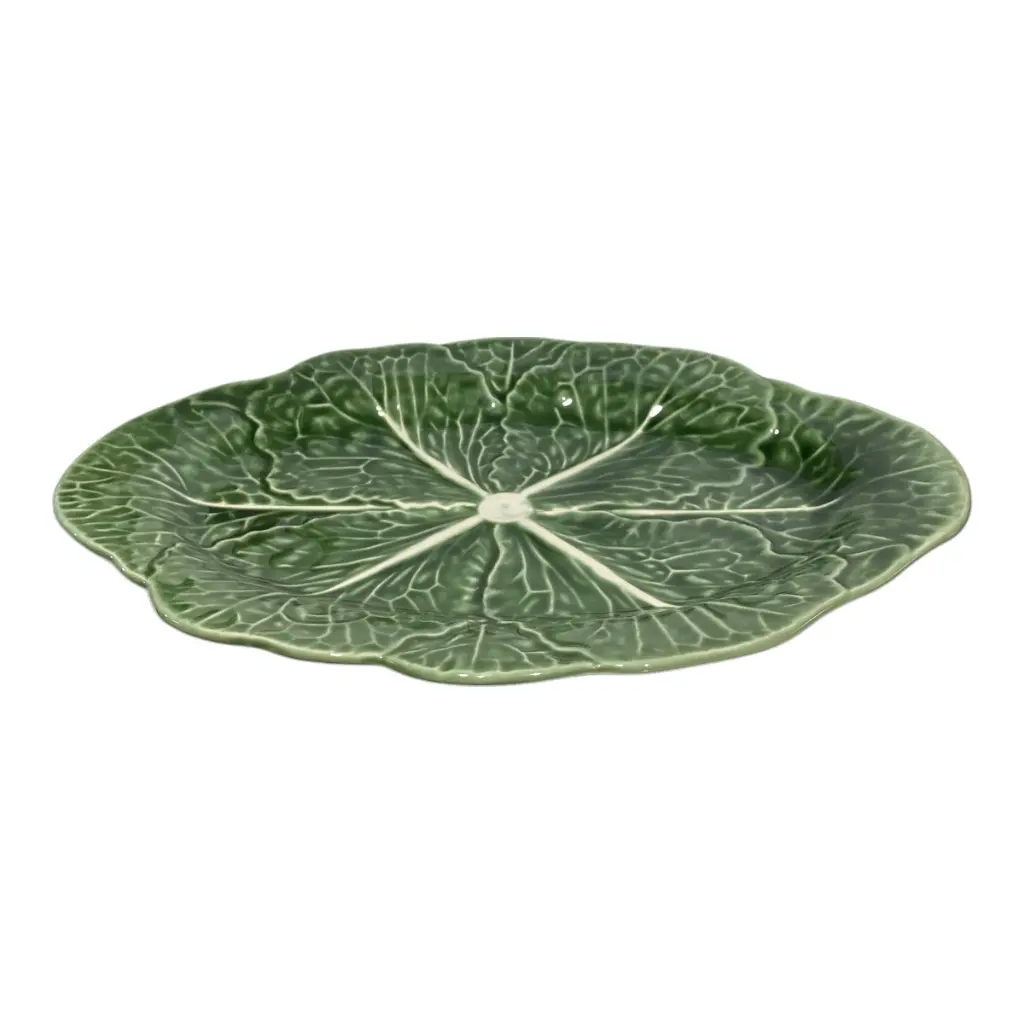 PLATO DE PORCELANA LECHUGA REF:SAN5600 30.5X21X3CM