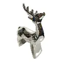 RENO PLATEADO PORCELANA 15X5X19CM 