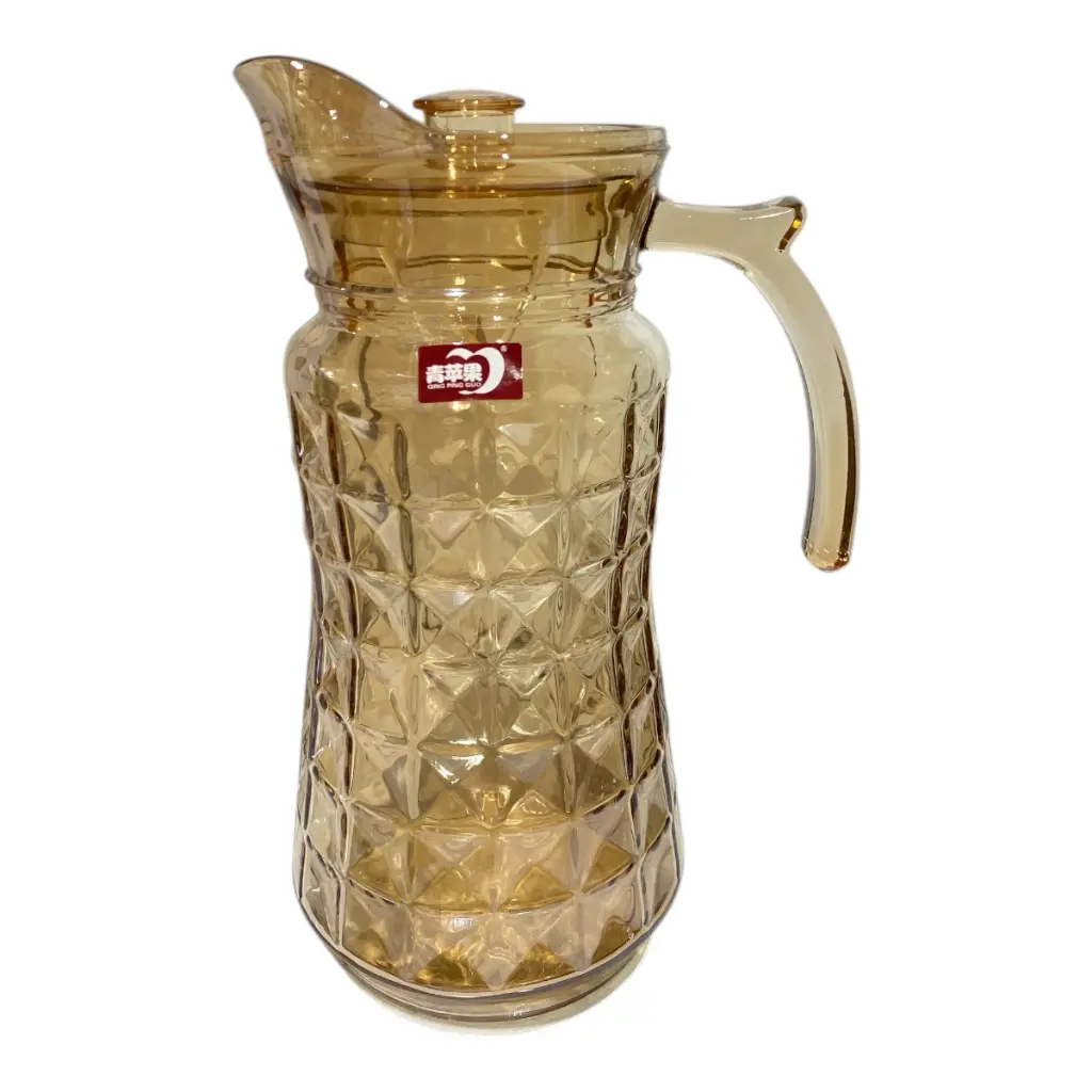 JARRA DE VIDRIO AMBAR 1.7LITROS