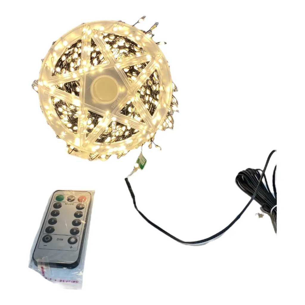 LUZ LED 24M X 800L MICRO LED NEUTRA C/CONTROL REMOTO EN ROLLO CONECTOR USB