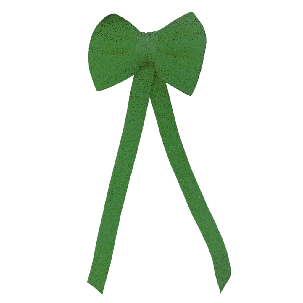 MAXILAZO NAVIDEÑO DE TELA GAMUZA CON LENTEJUELAS VERDE 60X160CM