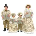 FAMILIA CANTORES BEIGE/DORADO SET4 PZS. 74 CM