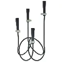 CANDELABRO DE METAL 4VELAS. REF:ES28277 40X15CM