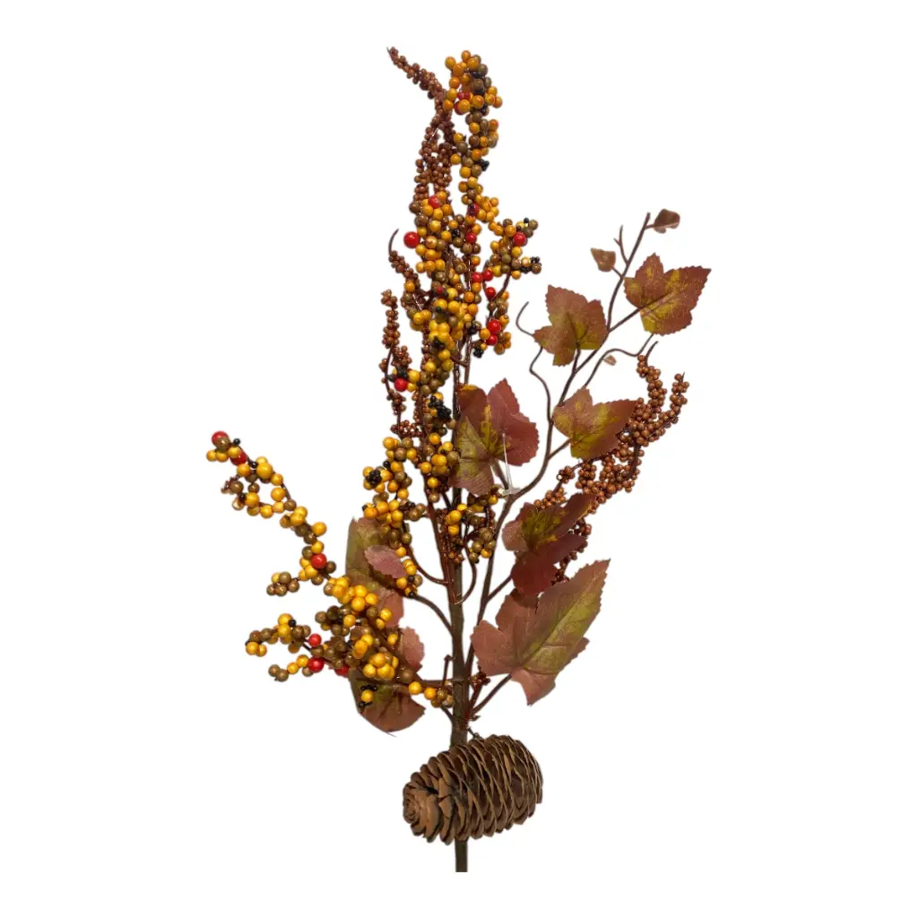 RAMA OTOÑAL BOLITAS/PIÑA  REF:52-852694 OR 58CM