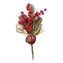 RAMA FRUTOS ROJOS/CASCABEL REF: P23-87391 20CM