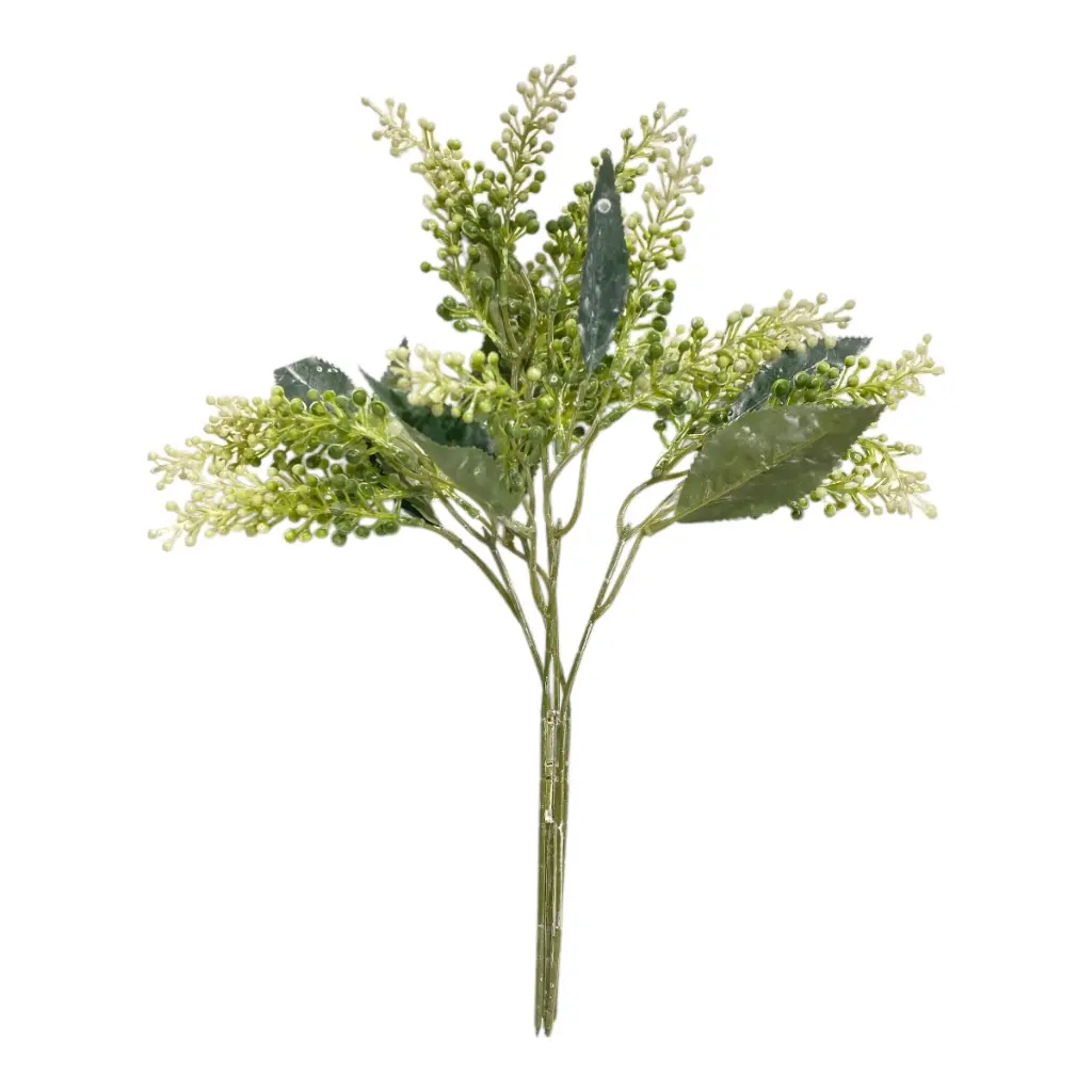 ESPIGAS RELLENO SEMILLAS VERDES ARTF. 43CM