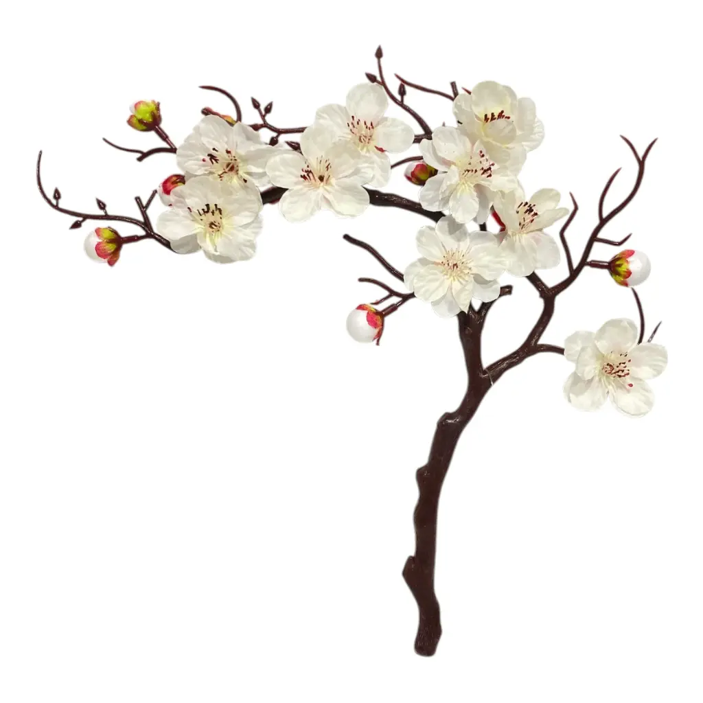 RAMA ARTIFICIAL CEREZO CHINO BLANCA 28X29CM