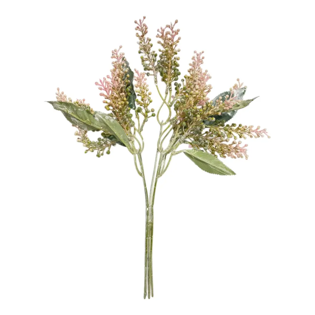ESPIGAS RELLENO SEMILLAS ROSADA 43CM 