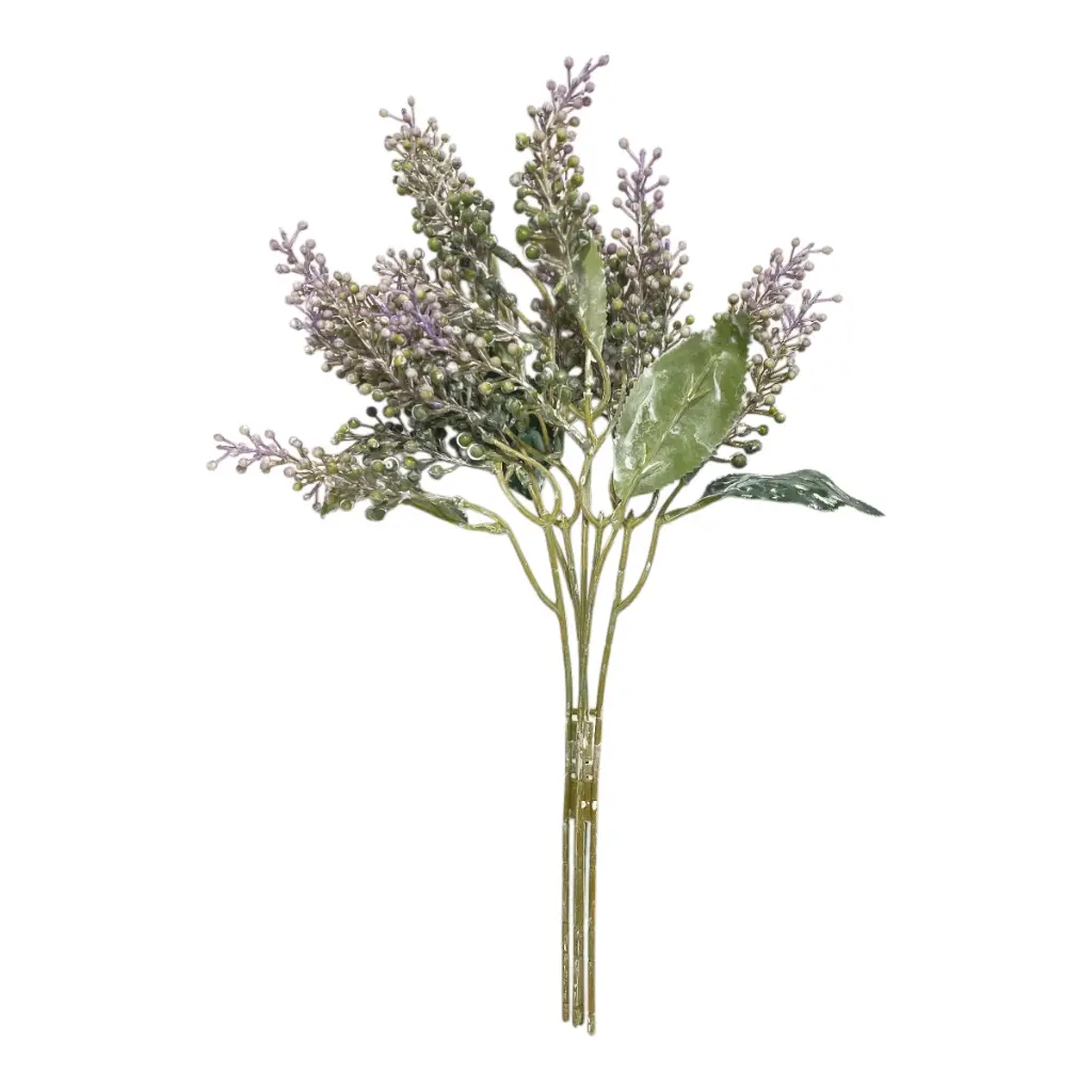 ESPIGAS RELLENO SEMILLAS LILA 43CM  