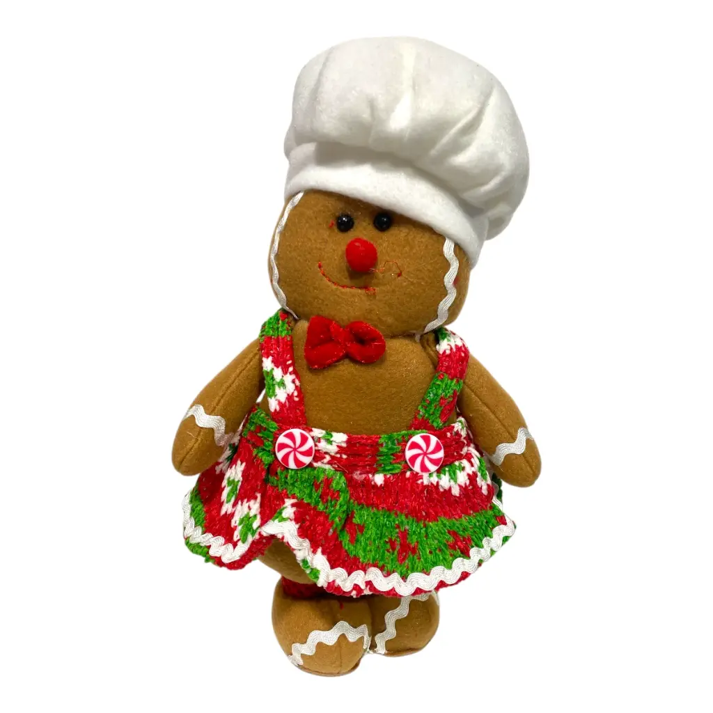 MUÑECO NAVIDEÑO GALLETA PELUCHE 40CM