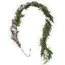 GUIRNALDA NAVIDEÑA PIÑAS FRUTOS BLANCOS RAMA PINO REF:ES26559 180CM