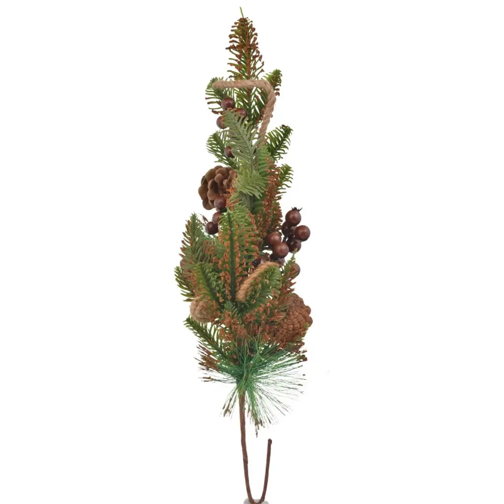 RAMA NAVIDEÑA PIÑAS FRUTOS CAFE CHOCOLATA 60CM