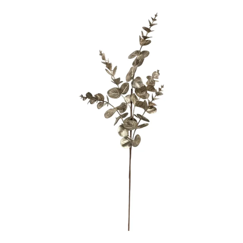 RAMA NAVIDEÑA EUCALIPTO CHAMPAGNE 70CM