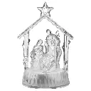 ADORNO NAVIDEÑO NACIMIENTO ACRILICO LUZ LED REF:ES27601 7X12CM