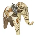 ELEFANTE DECOR POLIRESINA MOCCA 22X8X19CM