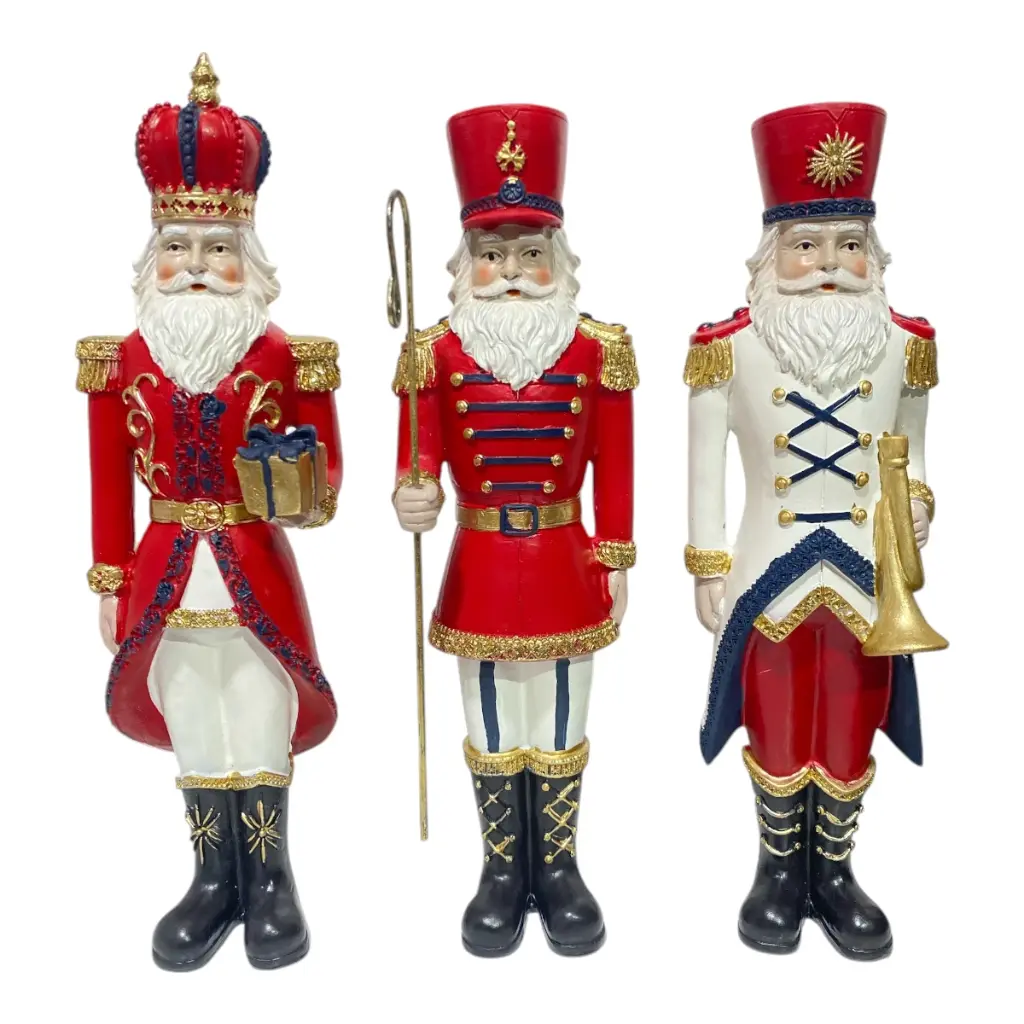 SOLDADOS NAVIDEÑOS POLIRESINA 6X8X28CM C/U