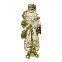NOEL DORADO/BLANCO POLIRESINA 10X8X29CM