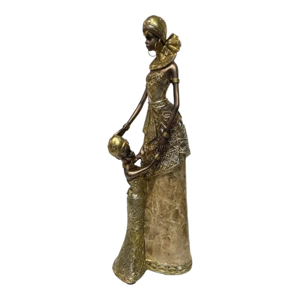 AFRICANA DECOR POLIRESINA 13X9X36CM 