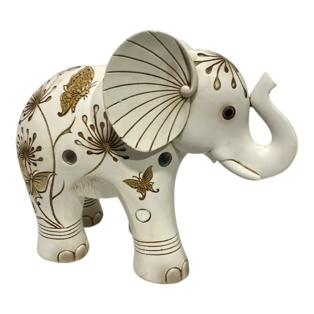 ELEFANTE POLIRESINA MOCCA 26X13X22CM