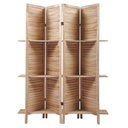 BIOMBO DE MADERA CON REPISAS 200X170CM