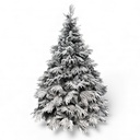 ARBOL DE NAVIDAD NEVADO AMERICANO 210CM RAMA 3 PVC