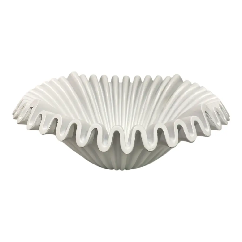 CENTRO DE MESA BLANCO POLIRESINA 32X32X12CM