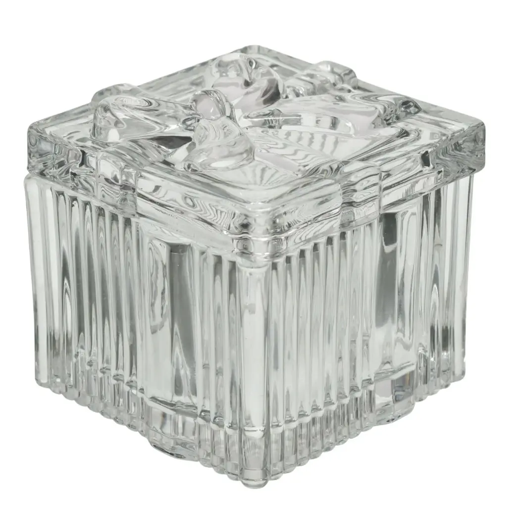 JOYERO DE VIDRIO REF:SUG796/G/TG31-3.5/L1 7X7X7CM