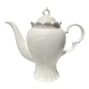 TETERA DE PORCELANA BLANCA 1.2LT 26X12X24CM