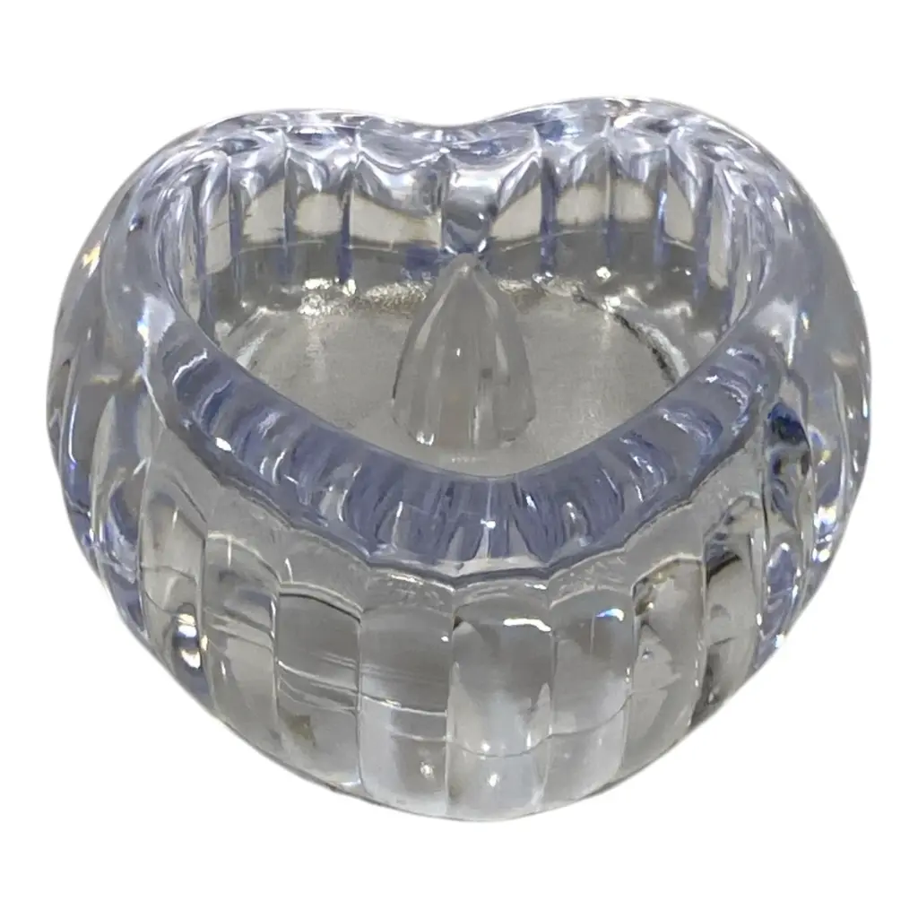 VELA CANDELABRO LED ACRILICA FORMA DE CORAZON 6X5.5X3.5CM